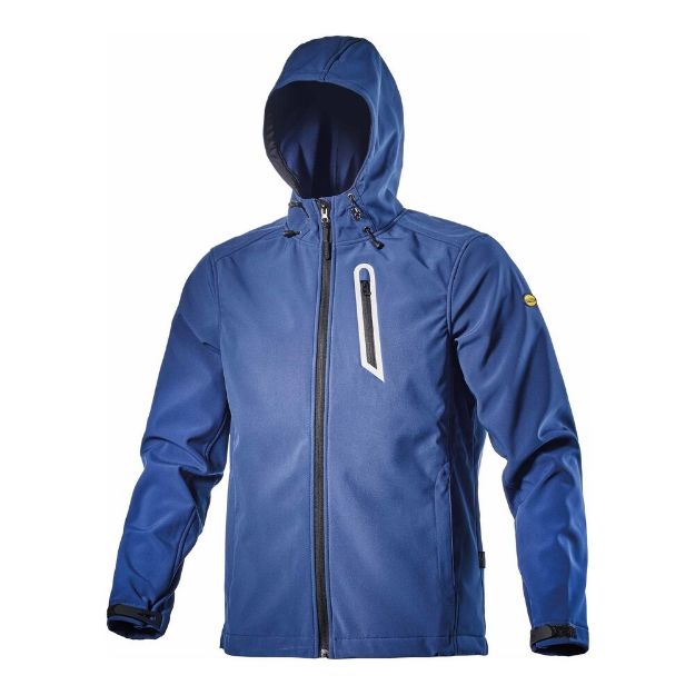 Immagine di Diadora Giacca Softshell Sail Blu Polvere - 159632L-60064